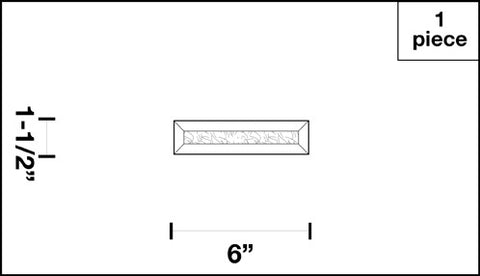 Rectangle. Gluechip : GR01-06-500