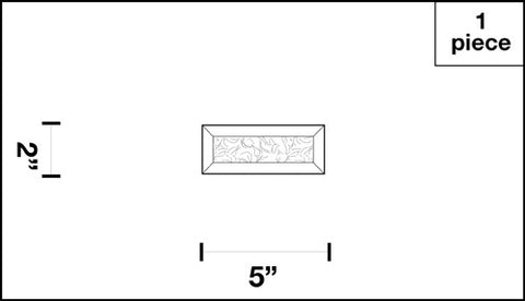 Rectangle Gluechip : GR02-05-B