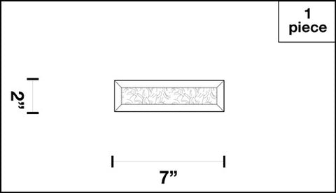 Rectangle Gluechip : GR02-07-B