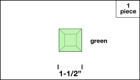 Square.  Green : SG01-01-500-500